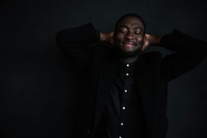 confident smiling man in a shirt