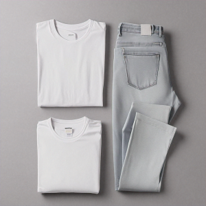 White shirts and jeans 