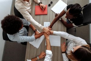 Team at a round table