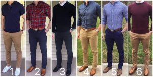 Examples of outfit color combinations 