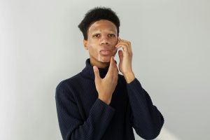 Man with clean jaw