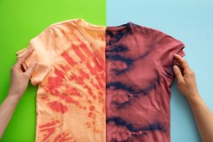 Tshirt with tie/dye prints