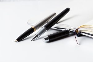 A set of pens