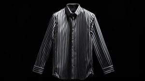 Shirt with vertical lines