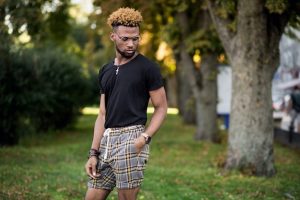 Man wearing shorts 