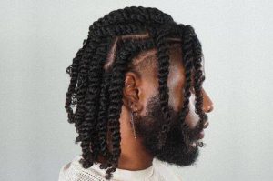 Man with long twists