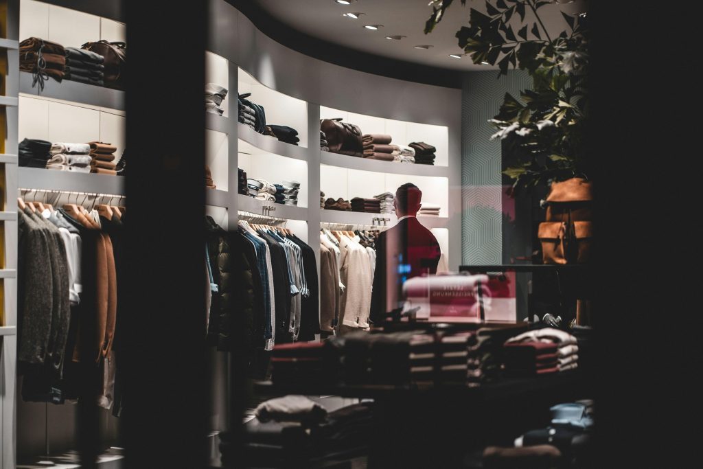 A closet of clothes